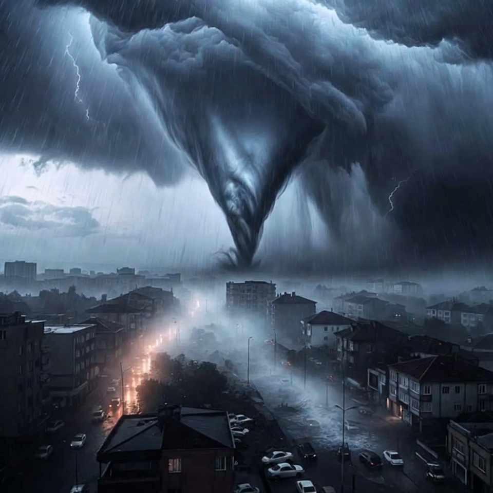 Adana'da Şiddetli Yağış ve Hortum Etkili Oldu: Araçlar Yolda Kaldı, İş Yerleri Su Bastı