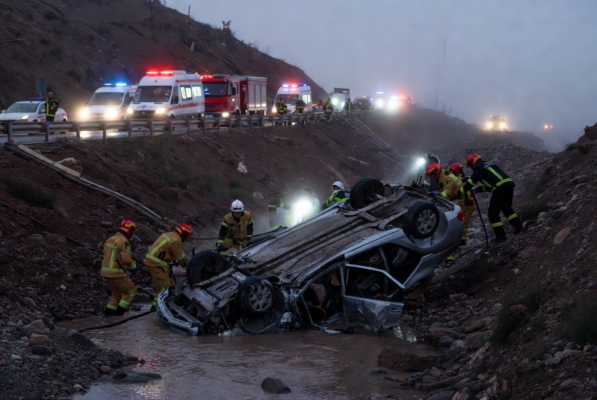 Ceyhan'da Otomobil Dere Yatağına Devrildi: 1 Ölü, 3 Ağır Yaralı